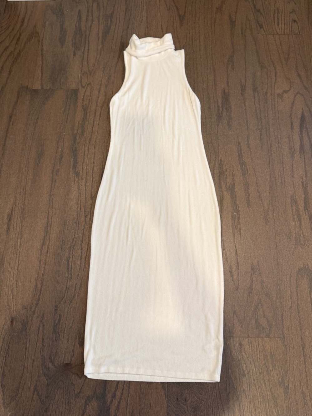 Gianni Bini Cream Maxi Turtleneck Dress